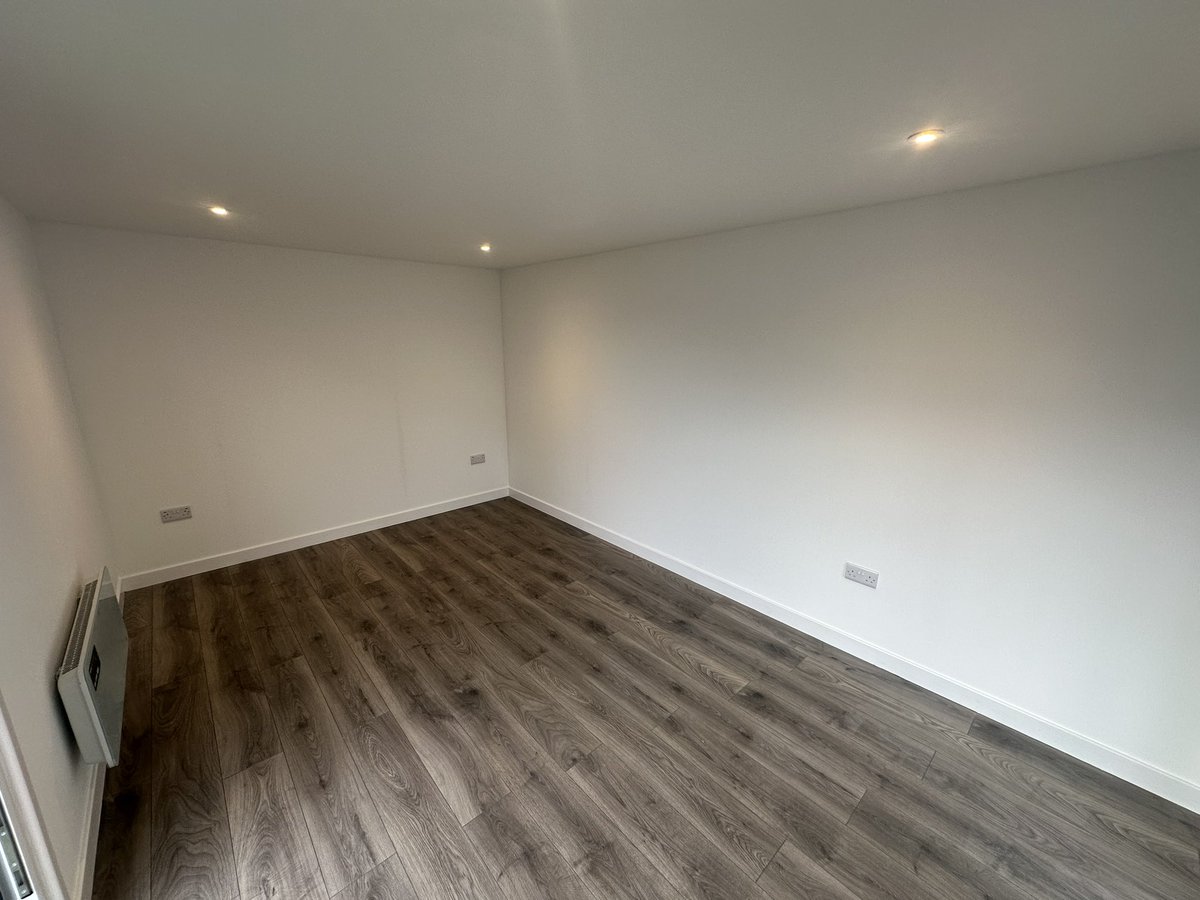 So last week we mentioned garden studio 2 of the year….. and here it is. Finished by our decorator Robbie today, this colour looks great. We look forward to going back later in the year to install decking and look to complete the garden.