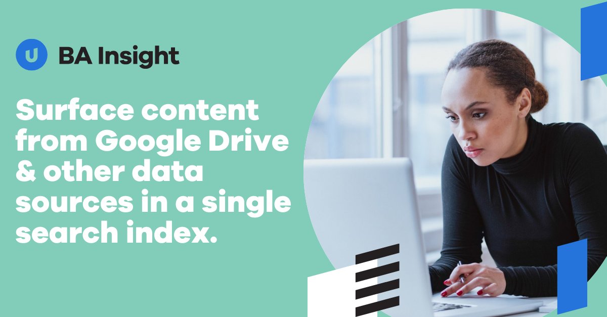 Connecting Google Drive to your preferred search engine increases user adoption, improving organizational efficiency &amp; productivity. BA Insight keeps the Connector updated for search engines. bit.ly/3SyRZC #UplandBAInsight #enterprisesearch #AI #AISearch #EnterpriseAI
