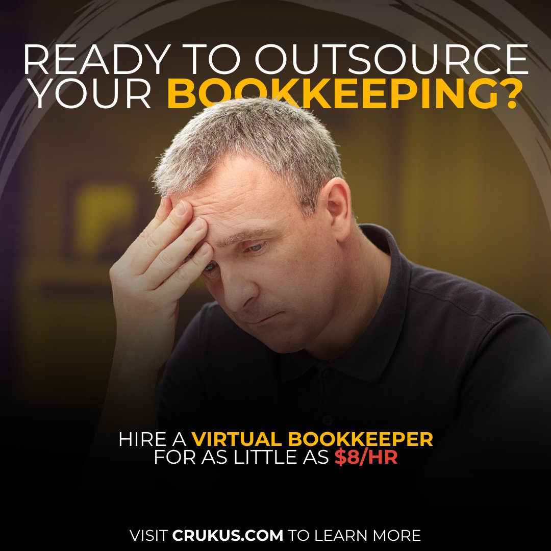 Free up your time by hiring a VA for your bookkeeping needs.

Find out more: crukus.com/post/top-10-vi…

#SmartFinance #BookkeepingSimplified #BusinessGrowth #VirtualAssistant #FinancialManagement #BusinessEfficiency