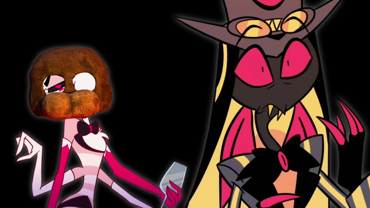 HazbinActor's tweet photo. Too bad neither of you dumbasses listened to da' phone call, eh? https://t.co/AEsjSuXXDv