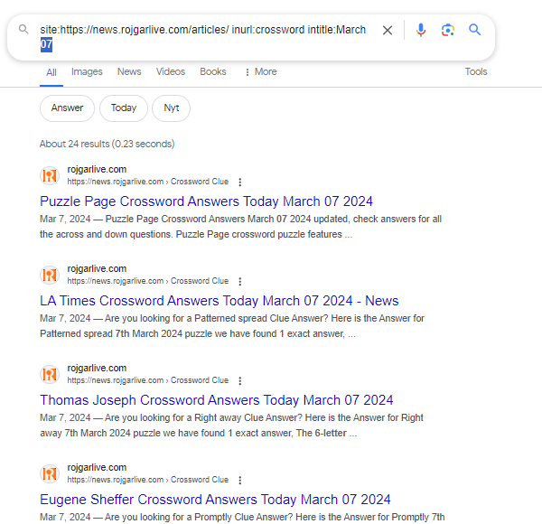 SEOPuzzleSolver's tweet image. I think we have a revamped crosswords section of fresherslive -&amp;gt;news.rojgarlive. Looking at the layout and html I see many similarities. But also enriched content. Seems launched around March 7th and already gaining traction.🚀
Your thoughts, @lilyraynyc , @searchliaison ?