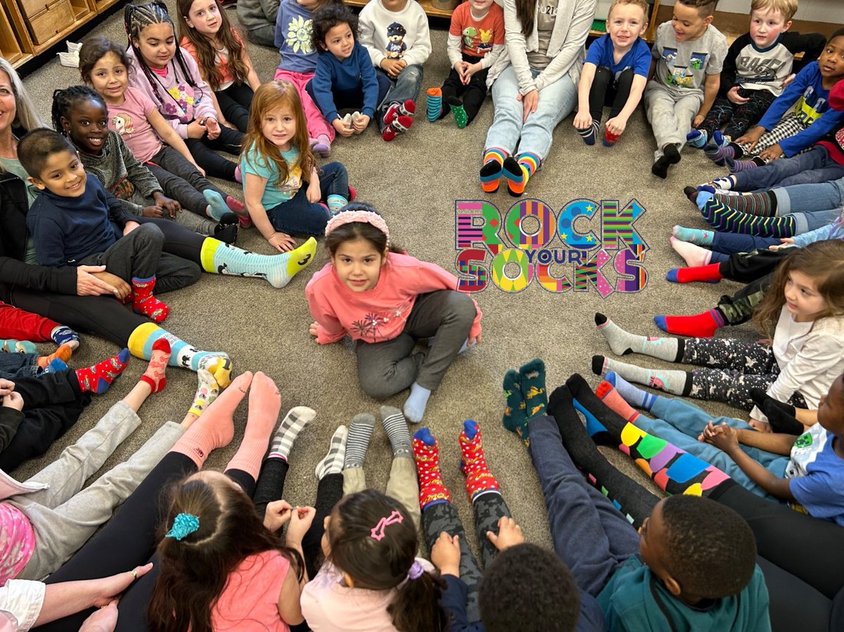 We rocked our socks today for Down Syndrome Day 🧦 🥰 <a href="/StAngelaWECDSB/">St. Angela WECDSB</a>