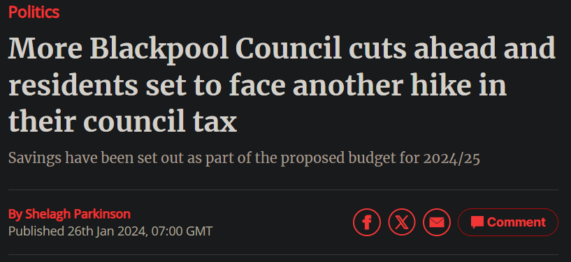 @nigel670 Shameful. The amount of money local council are wasting on shite like this is disgusting. Severe cuts to public services whilst increasing council tax by the maximum permitted. Country's fucked.