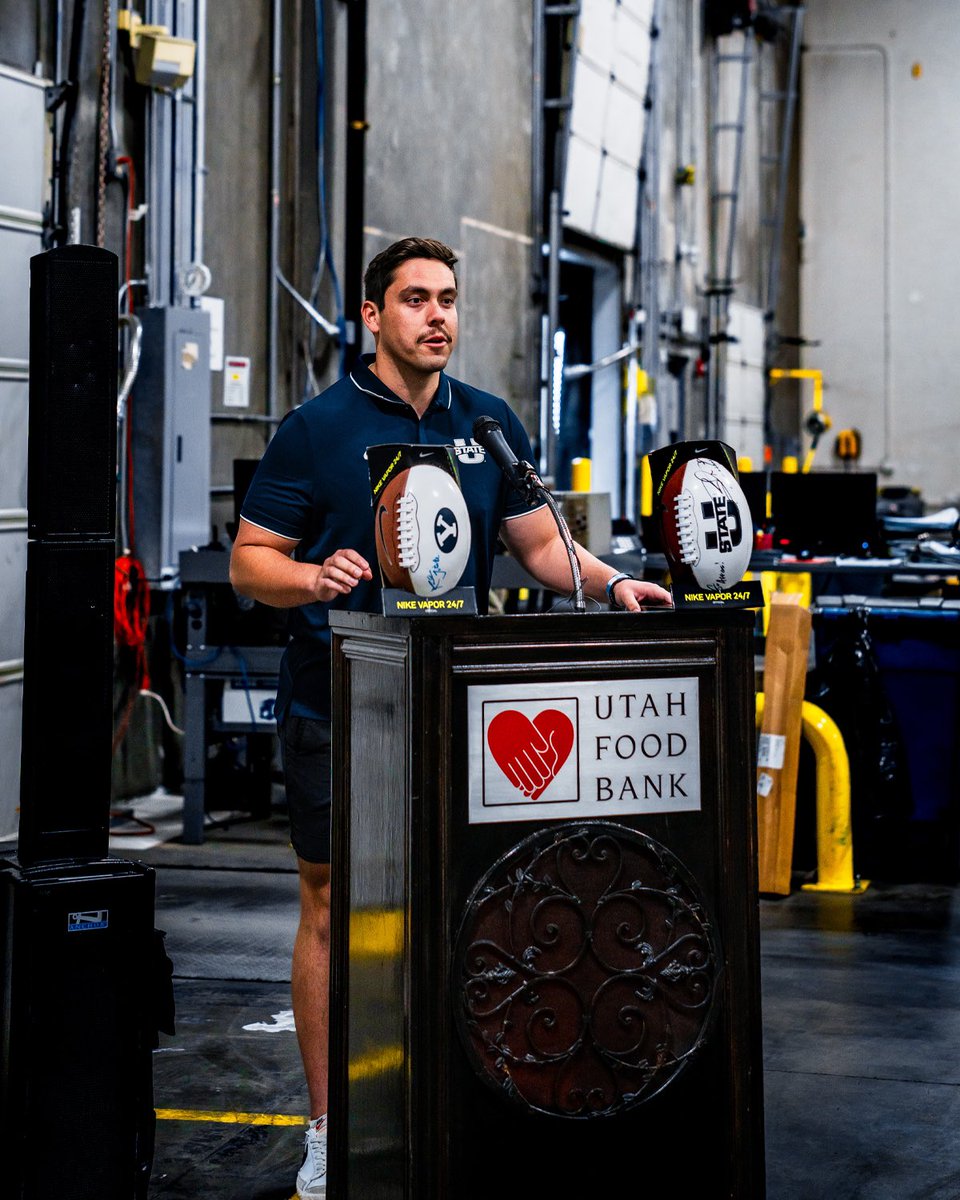 Thank you to @_jacob_garcia__ for speaking at the @utahfoodbank today! 🤘