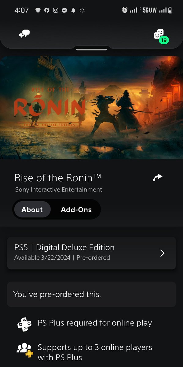 SteddiFL0's tweet photo. That #NinjaGaiden #RyuHayabusa skin I couldn't miss and they got #Izunadrop in #RiseoftheRonin. Couldn't miss it https://t.co/I4ZWJHuXB9