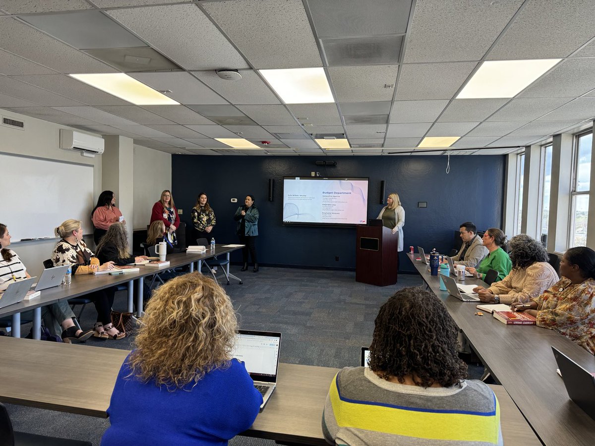 Our ⁦@Midland_ISD⁩ Aspiring Principal’s Academy is meeting today with our finance team as they learn and prepare for the principalship. #LeadershipMatters