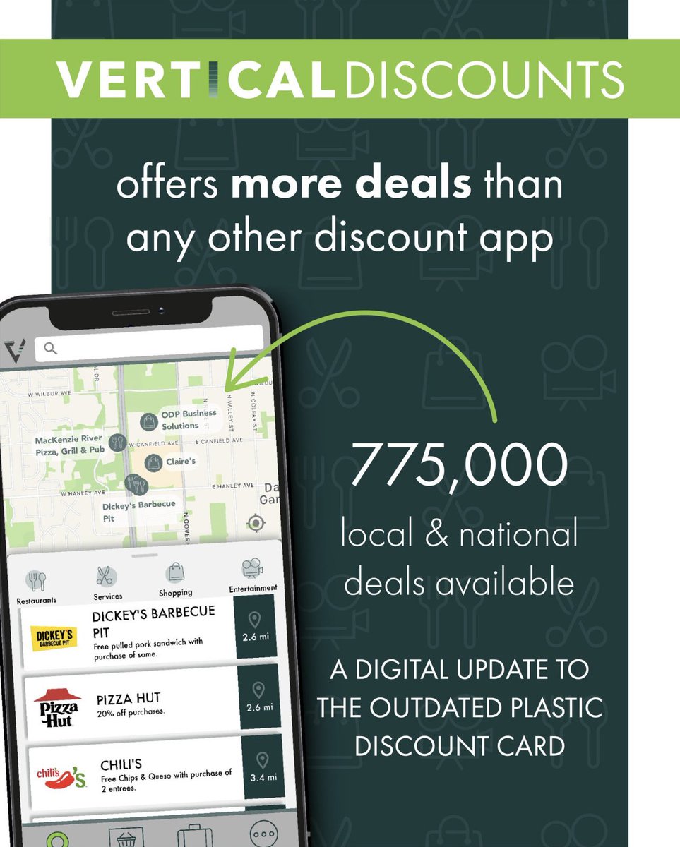 Our digital discount card fundraisers just got even better! Vertical Discounts is now the largest discount app available with 775,000 local and national deals. Raise more money than ever before with this premium fundraising option. Text or call 229-860-0057 today to learn more!