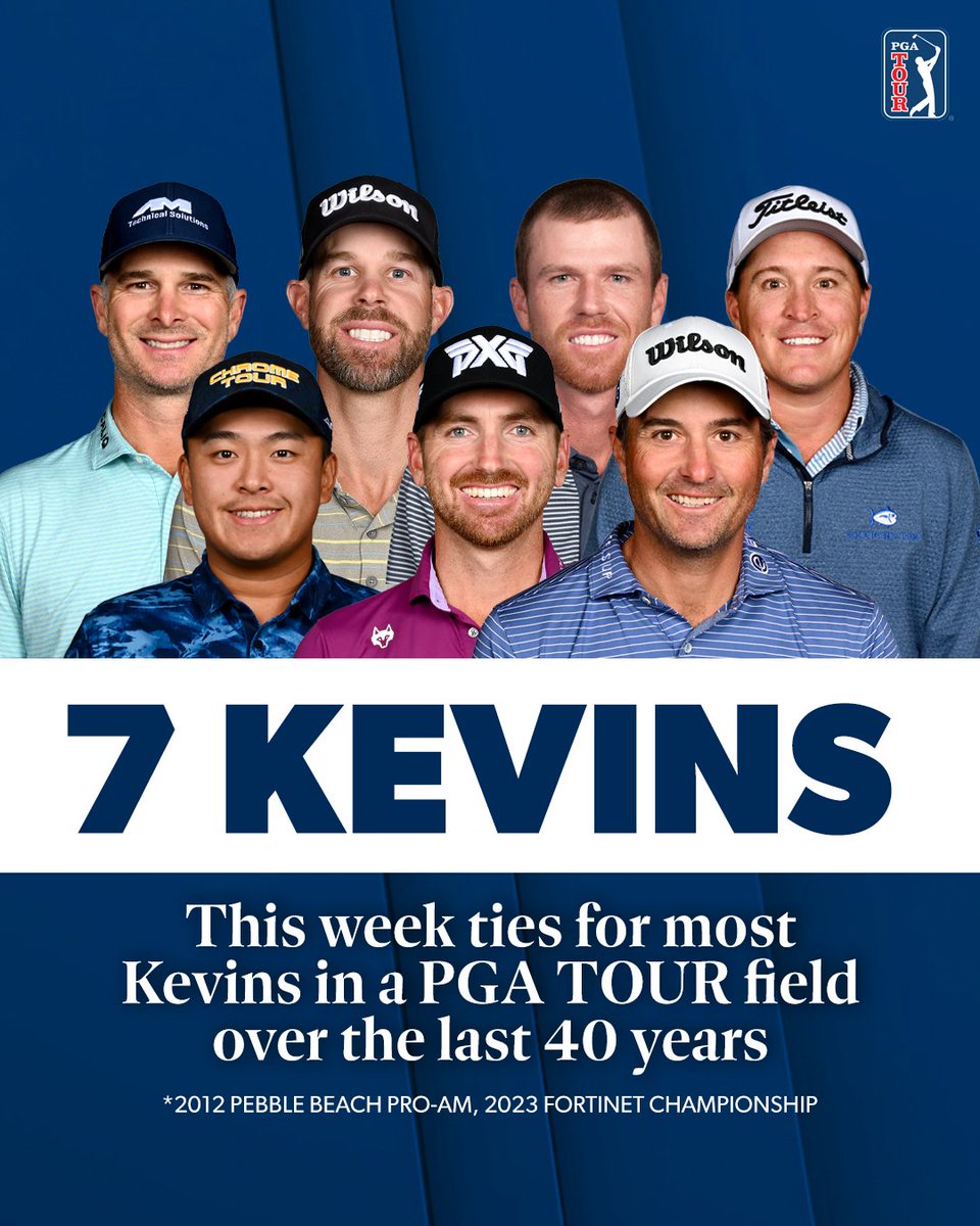 PGATOUR's tweet photo. HUGE week for dudes named Kevin https://t.co/ngPqekGDz6