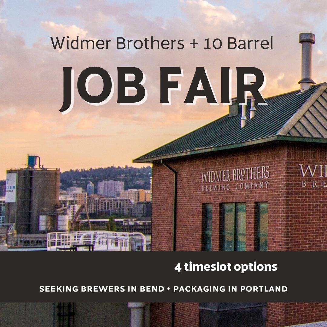 Portland Jobs (@pdxjobs) on Twitter photo . <a href="/WidmerBrothers/">Widmer Brothers</a> & <a href="/10BarrelBrewing/">10 Barrel Brewing</a> is hosting a Job Fair on March 27. #pdxjobs
They'll have on-the-spot interviews, go over benefits and perks, run through brewery operations and more.
pdxpipeline.com/jobs/widmer-br… . <a href="/WidmerBrothers/">Widmer Brothers</a> & <a href="/10BarrelBrewing/">10 Barrel Brewing</a> is hosting a Job Fair on March 27. #pdxjobs
They'll have on-the-spot interviews, go over benefits and perks, run through brewery operations and more.
pdxpipeline.com/jobs/widmer-br…