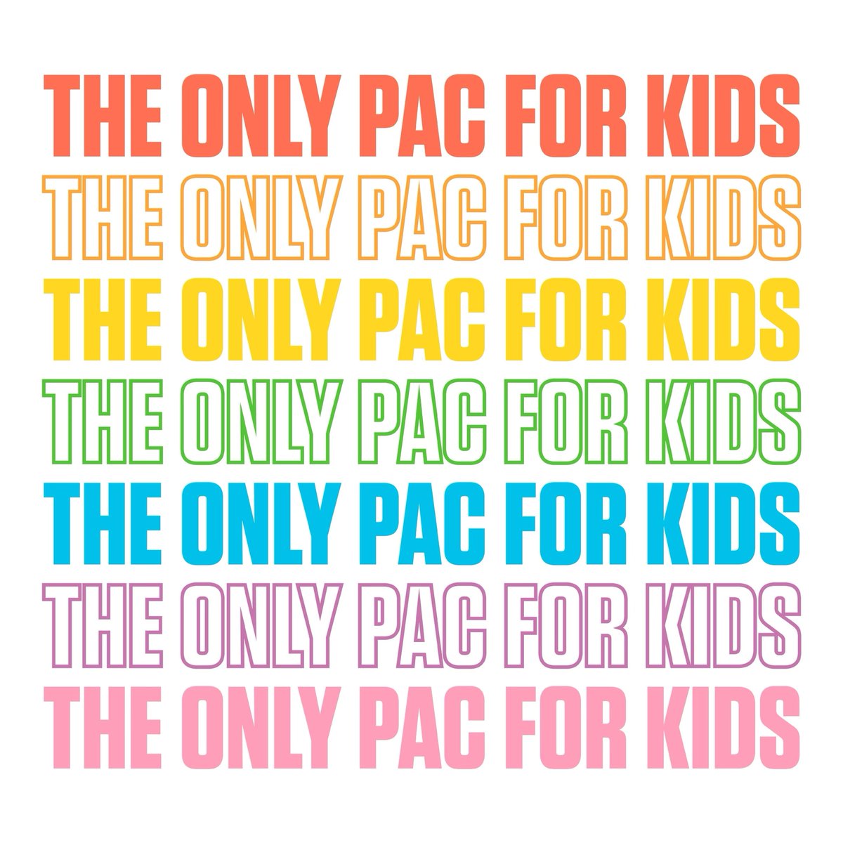 Have we mentioned lately that we are The Only PAC For Kids? 🚀 Help us spread the word — shout it from the rooftops, tell your mama, or head to the store to check out our all new line of @Their__Future merch! store.theirfuturepac.org