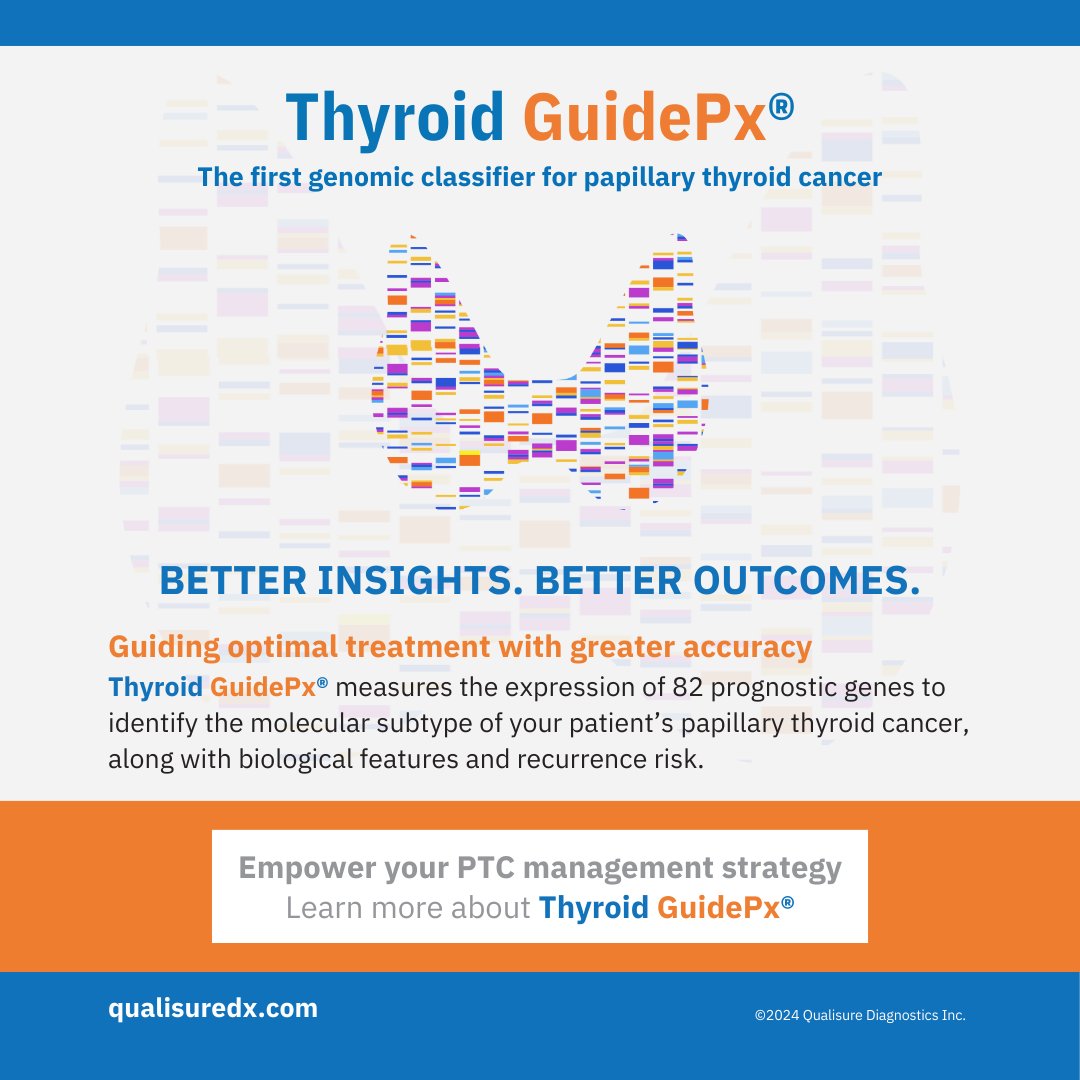Come visit our exhibit booth at the 2024 Annual Meeting of <a href="/TheAAES/">American Association of Endocrine Surgeons</a> in Dallas, TX, April 20-22. 
We're excited to share how #ThyroidGuidePx® can assist in making informed treatment decisions for #PapillaryThyroidCancer. 

#AAES #ThyroidCancer #ATA #MedTwitter #EndoTwitter #ThyCa