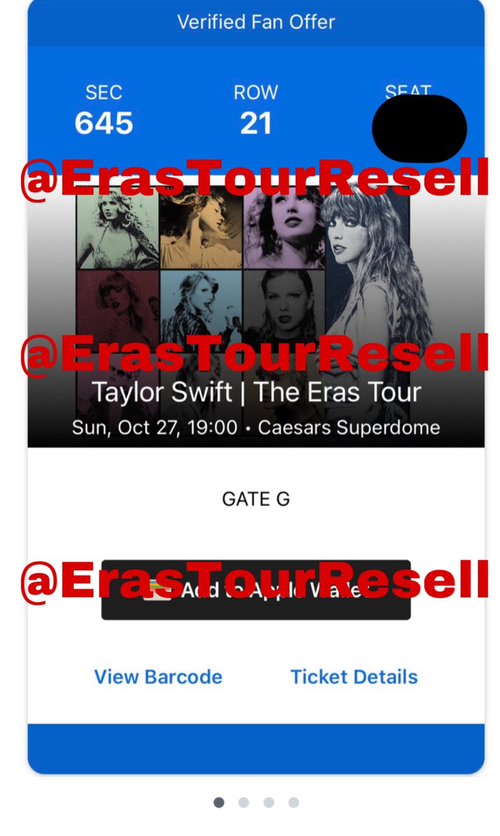 Eras Tour Resell tweet media