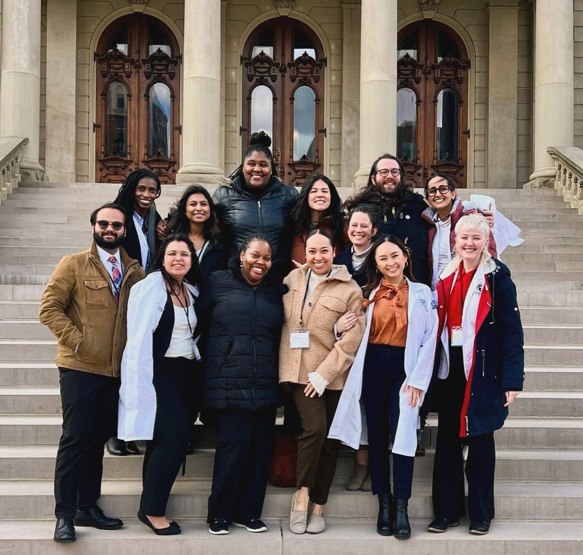 Ngo_Julie_'s tweet photo. Celebrating Michigan Family Medicine Week with the best peopleβ¦ who happened to be the rowdiest crowd at MAFP Advocacy Day ππ
I love my FM Residency Program π«ΆπΌ
#MiFamMedWeek #FMRevolution @aafp @MIFamilyDocs https://t.co/NvOEXmIg39