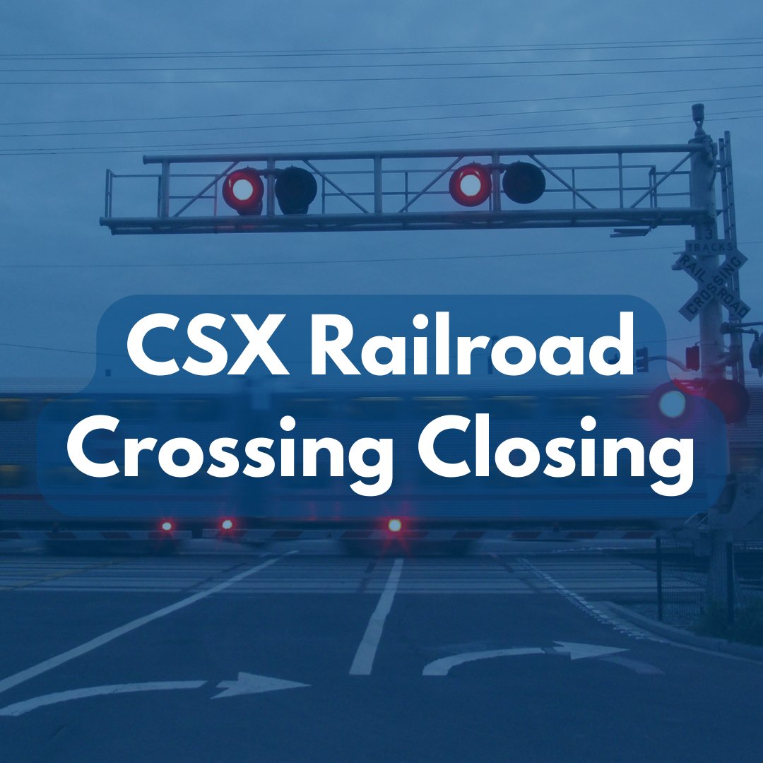 CSX has released plans to temporarily close Gulfstream Road Crossing on Monday, March 25th at 5:00 AM through Wednesday, March 27th at 5:00 PM. Travelers should plan to use I-95 to access the airport.