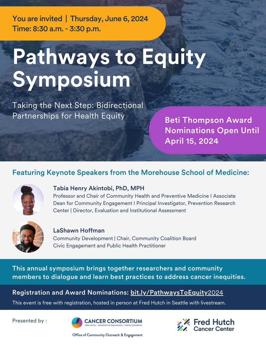 Registration is open for the 2024 Pathways to Equity Symposium on June 6th! Register, learn more, and view the agenda here: bit.ly/pathwaystoequi…