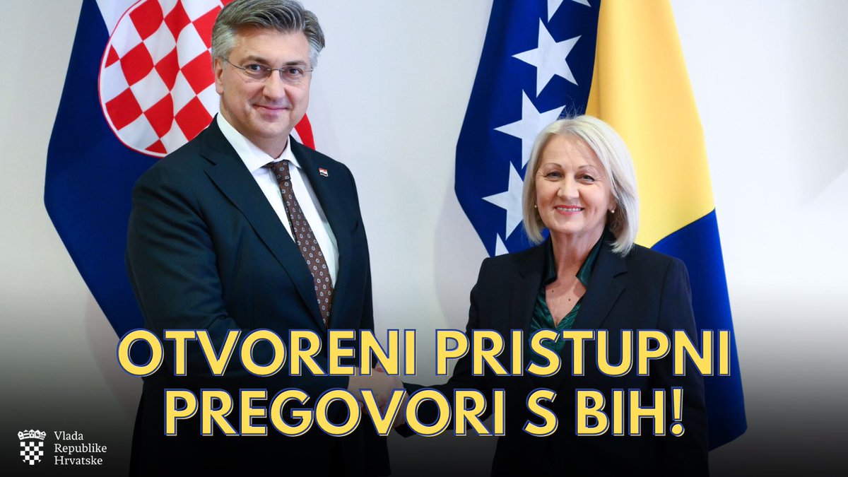 AndrejPlenkovic's tweet photo. Uspjeli smo! Na @EUCouncil donijeli smo odluku o otvaranju pristupnih pregovora s BiH. Ovo je povijesni dan za našu susjednu i prijateljsku BiH! Čestitke od srca 
@KristoBorjana na ostvarenom napretku. Nastavit ćemo pomagati 🇧🇦 i štititi interese Hrvata kao konstitutivnog naroda. https://t.co/U3MU7nJ4wt