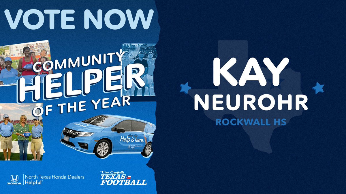 Vote Kay 🗳️ texasfootball.com/helpful-honda-… #JFND #SOUTHSIDETOUGH