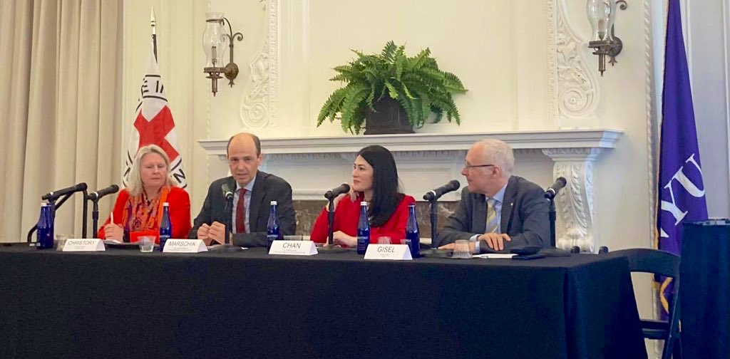 Great to participate at @ICRC @nyulaw #IHL Seminar on Autonomous Weapons Systems. On 29-30 April, 🇦🇹 will host the int’l #AWS2024 conference to discuss the challenges of #AWS & address the urgency to regulate AI-driven autonomy in weaponry. Registration👉AWS2024.at