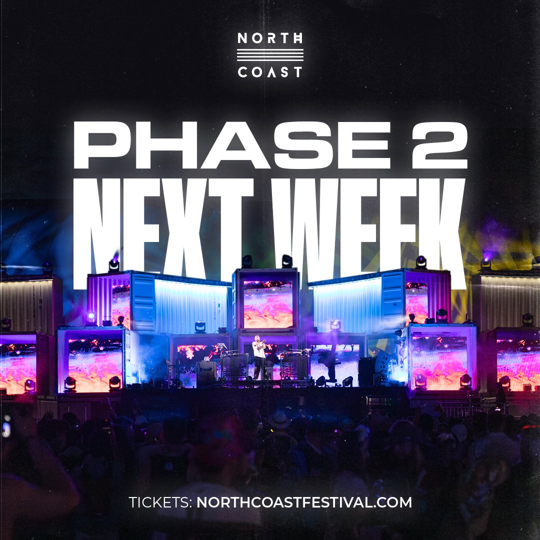 YOU ASK WE DELIVER 🤝 PHASE 2 LINE UP DROPS NEXT WEEK! 🗣️ Stay tuned for more info 🌈✨ Tickets and more info → link in bio or northcoastfestival.com