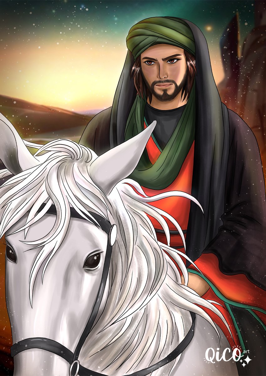 QICO_designs's tweet photo. Desert Warrior; based on a non fictitious Arab hero who sought justice in Iraq around the early 7th century AD.
#warrior #leader #arabwarrior #arab #desert #desertwarrior #fighter #courage #war #man #arabman #horse #brave #inspiration #faith #mokhtar #mokhtarnameh #rebellion https://t.co/AWK2CduNZb