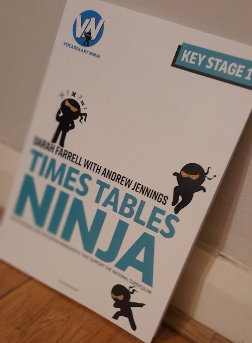 'Times Tables Ninja for KS1' by @VocabularyNinja. Thanks @BloomsburyEd for sharing a copy. A well-thought-through set of activities to practise and embed KS1 times table knowledge. Photocopiable multiplication worksheets for home or school.
