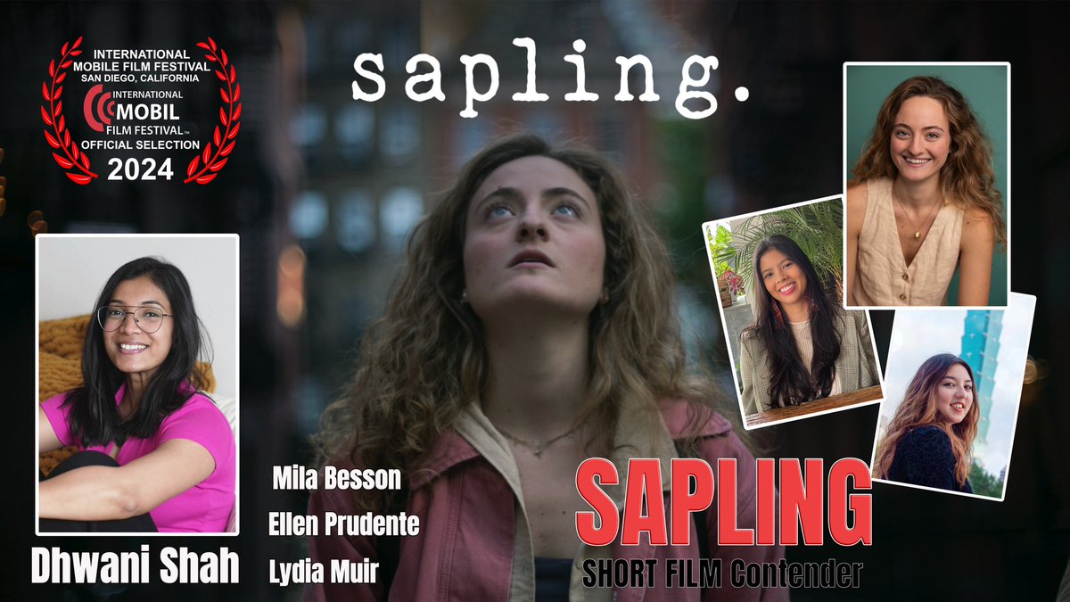 Featuring filmmaker Dhwani Shah and their team for short film contender, Sapling. They’re flying from New York, NY to San Diego for the 13th Edition IMFF April 26-28. 📱🎬✨ #MFF2024SanDiego #SanDiego #filmfestival #ShotOnSmartphone