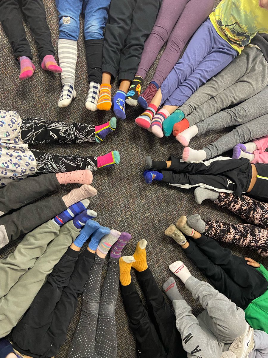 World Down Syndrome Day #WWDSSrockyoursocks 
Mrs. Kirvan’s Gr. 1-ers!