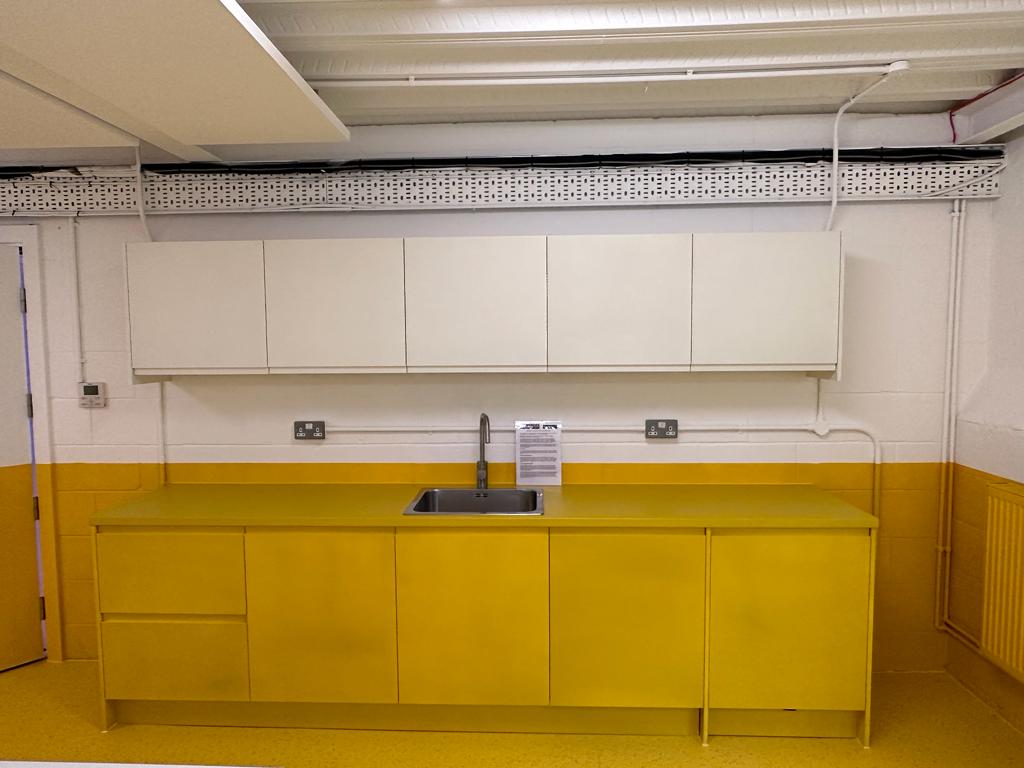 ColourPaul's tweet photo. We spray absolutely any colour! 3 tea stations for installation at Tooting Works, spray painted into 3 vibrant colours, BS592 International Orange, RAL2008 Bright Red Orange and BS355 Lemon  #SprayPainting #Colour #Vibrant #Bespoke #Unique #Kitchens #Sussex #Surrey @MyMorrells https://t.co/OB8UCY1Rqy