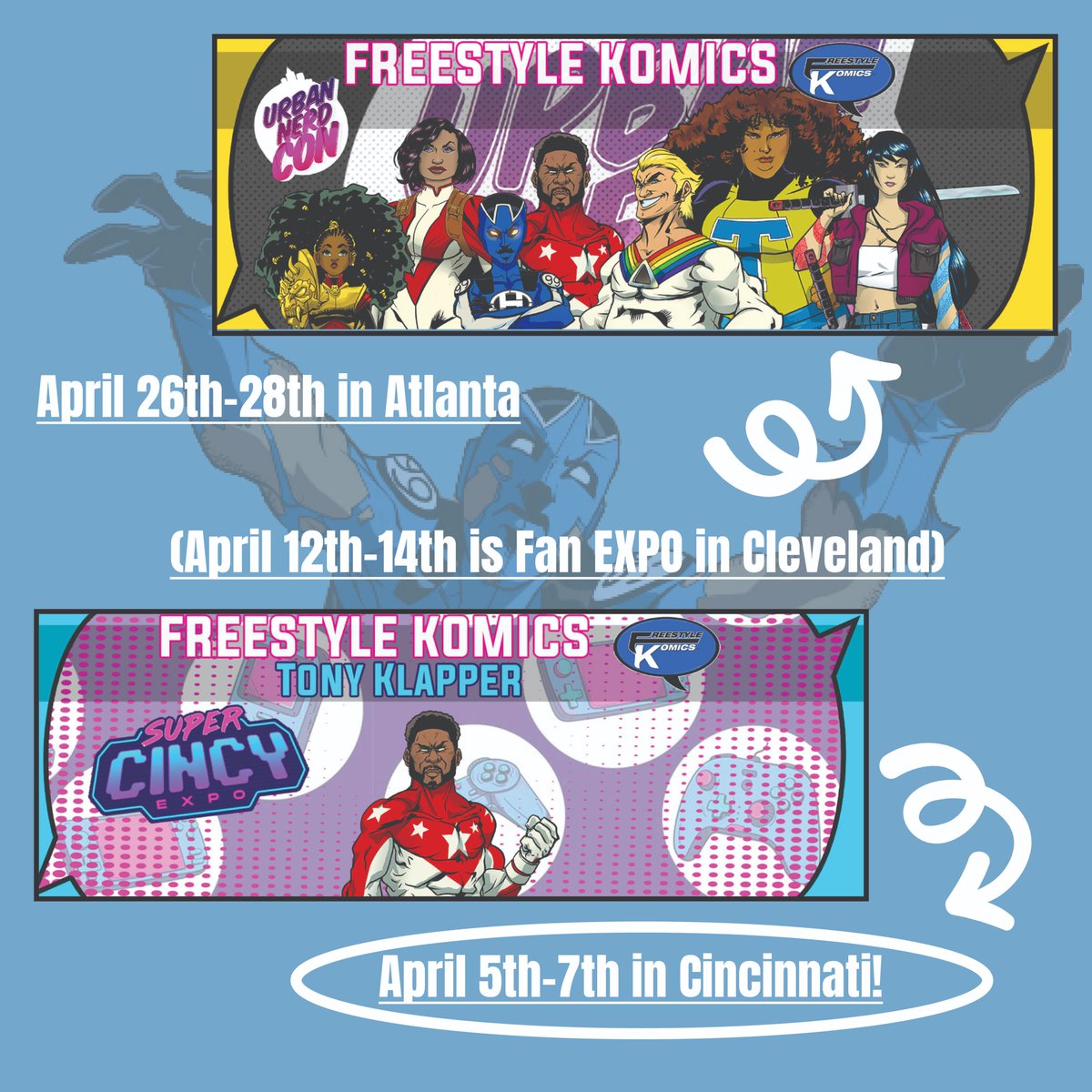 Are you coming to these events this weekend? Hope to see you there! #comic #igcomics #comicon #comiccollector #comicsforsale #comicbookartist #comico #comicsart #comicstyle #comics4sale #comicstrips #comicbookcollection #comicbooknerd #comicnerd #comicbookcollector #comicpage