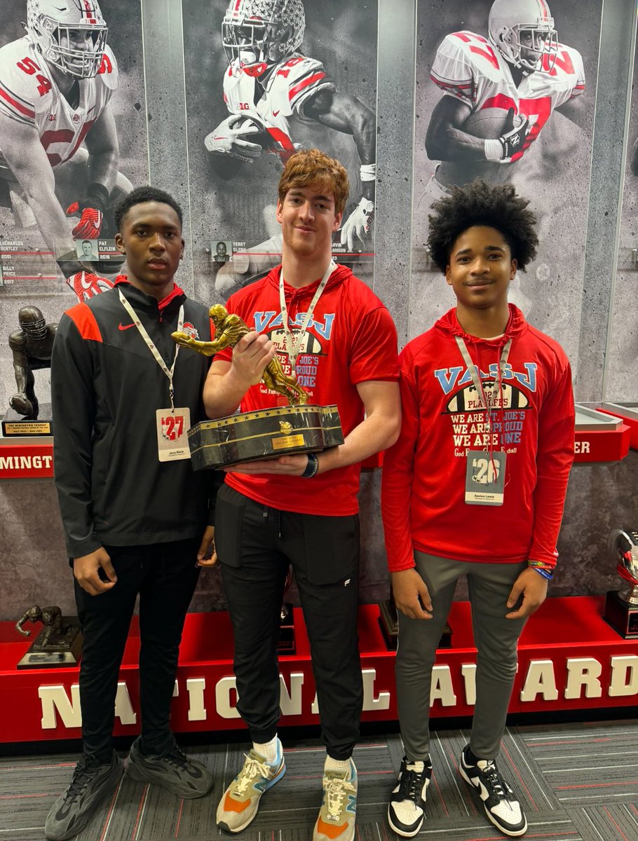 SaviLewis5's tweet photo. I had a great time at The Ohio State University! Thanks for having me. #GoBucks @ryandaytime @CoachTimWalton @AllenTrieu @VASJFootball https://t.co/rFSskKqQJx