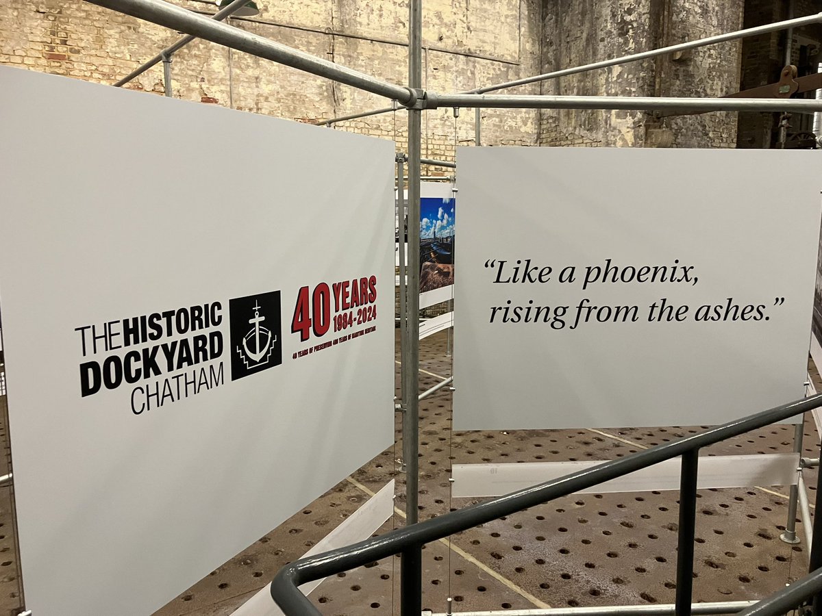 Also great to see the brilliant 40:40 exhibition - 40 photographs charting the last 40 years of the @DockyardChatham.

Get along to see this if you can!

#Dockyard40 
#ProudToBeMedway
#LoyalAndTrue 

2/2