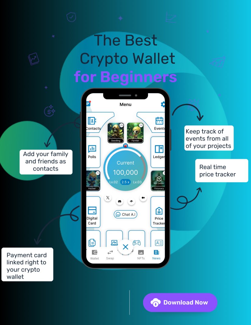 DefiOlio's tweet image. Revolutionize your wallet experience with @DefiOlio 🚀

We strive to make the perfect Crypto Wallet for beginners!