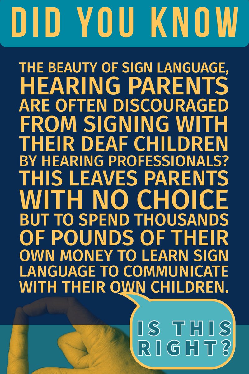 Hearing parents are eager to communicate with their deaf children, yet often find themselves unsupported by available services. Deaf children are equally motivated to learn and pursue their dreams like anyone else. It's time to take action AND support British Deaf Association