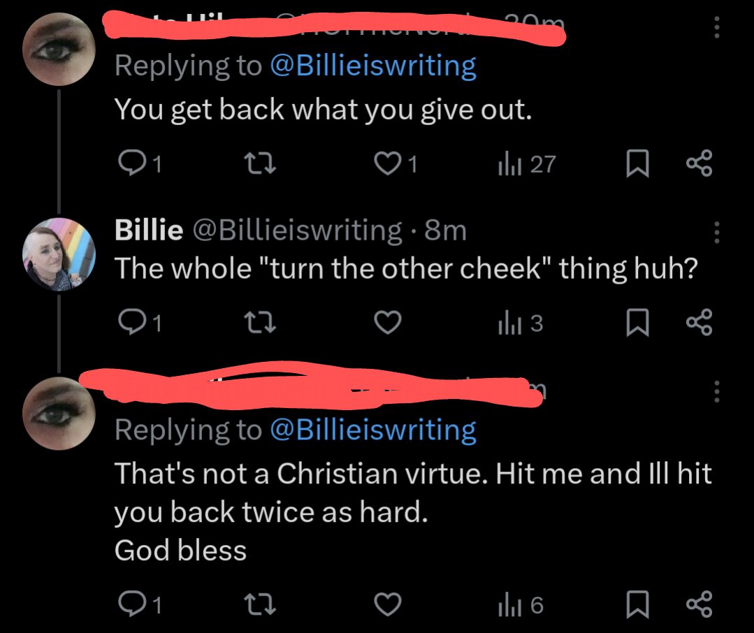 Y'all I am against saying that anyone who claims to be a Christian "isn't really one" because a) only God knows the heart, b) "Christian" is a complex sociological term, and c) I don't like when they do it to me.

But like....