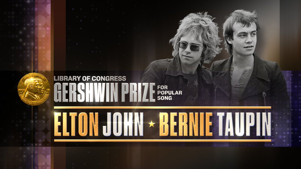 We're very excited that Jacob is celebrating Uncle Elton and Bernie Taupin at this year’s Gershwin Prize for Popular Song ❣️ It's going to be an unforgettable night on @PBS 🎆 #GershwinPrizePBS