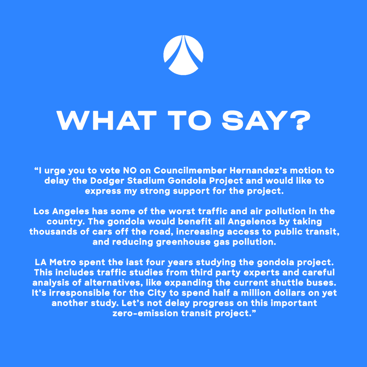 LAART_gondola's tweet image. What should you say? Here is a script you can use to make sure your council member understands that you care about efficient, zero emission transit for the community. #zeroemissions #aerialtransit #contactyourrep