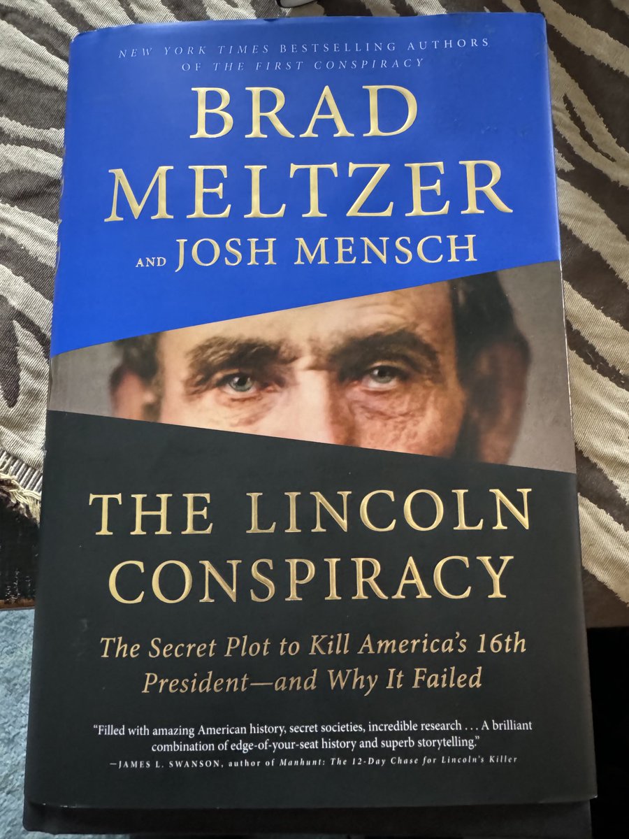GREAT book detailing the plot to take Lincoln’s life headed to his inauguration. The events that surrounded that time are well depicted in this book. ⁦@bradmeltzer⁩ @joshmensch⁩ “Sometimes the hardest fights don’t reveal a winner - but they do reveal character.” ⁦