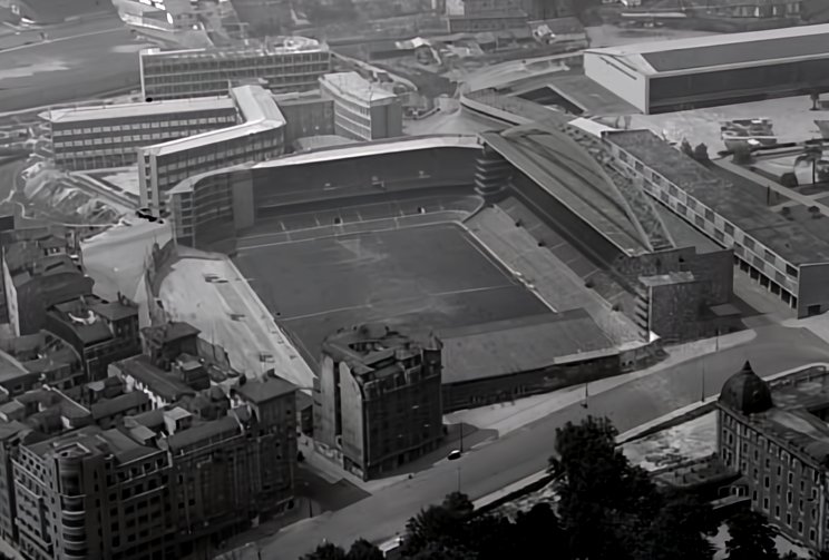 Athletic Club's original San Mamés pictured in the late 1950s