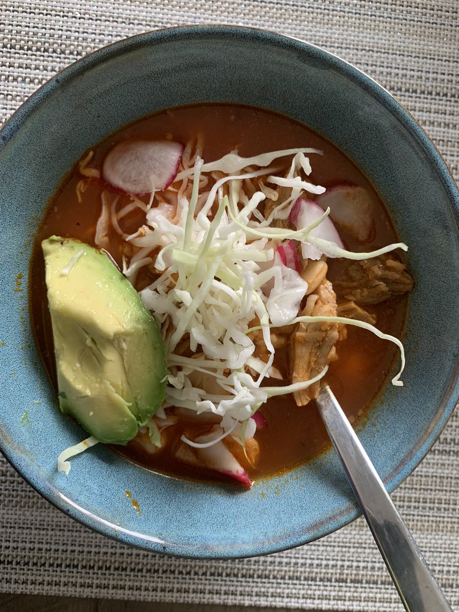 Thankful for #pozole especially when I caught a bug from #KiddoBlazer and feel awful. #MamaLife