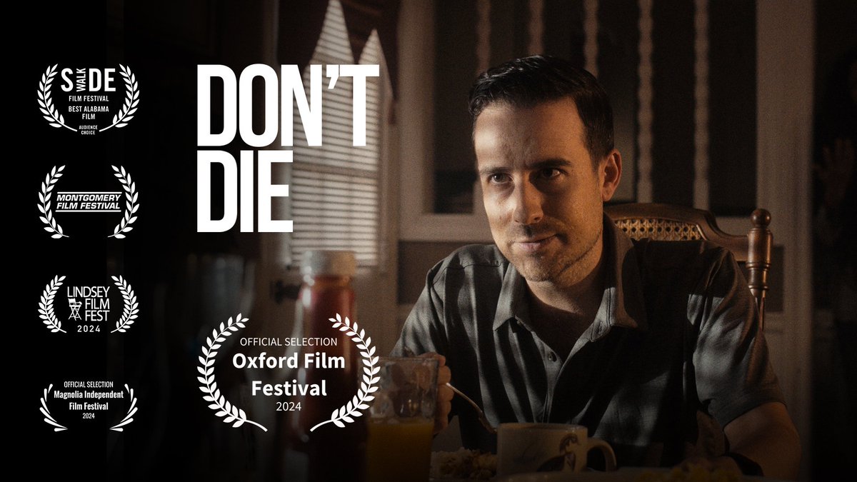 We're headed back to Mississippi this weekend for @OxFilm_MS! Don't Die will be screening Saturday, March 23 at 1:45 at the @MalcoTheatres Oxford Commons Cinema Grill. Lots of our crew will be there to represent, so get your tickets and join us: bit.ly/49U16VP