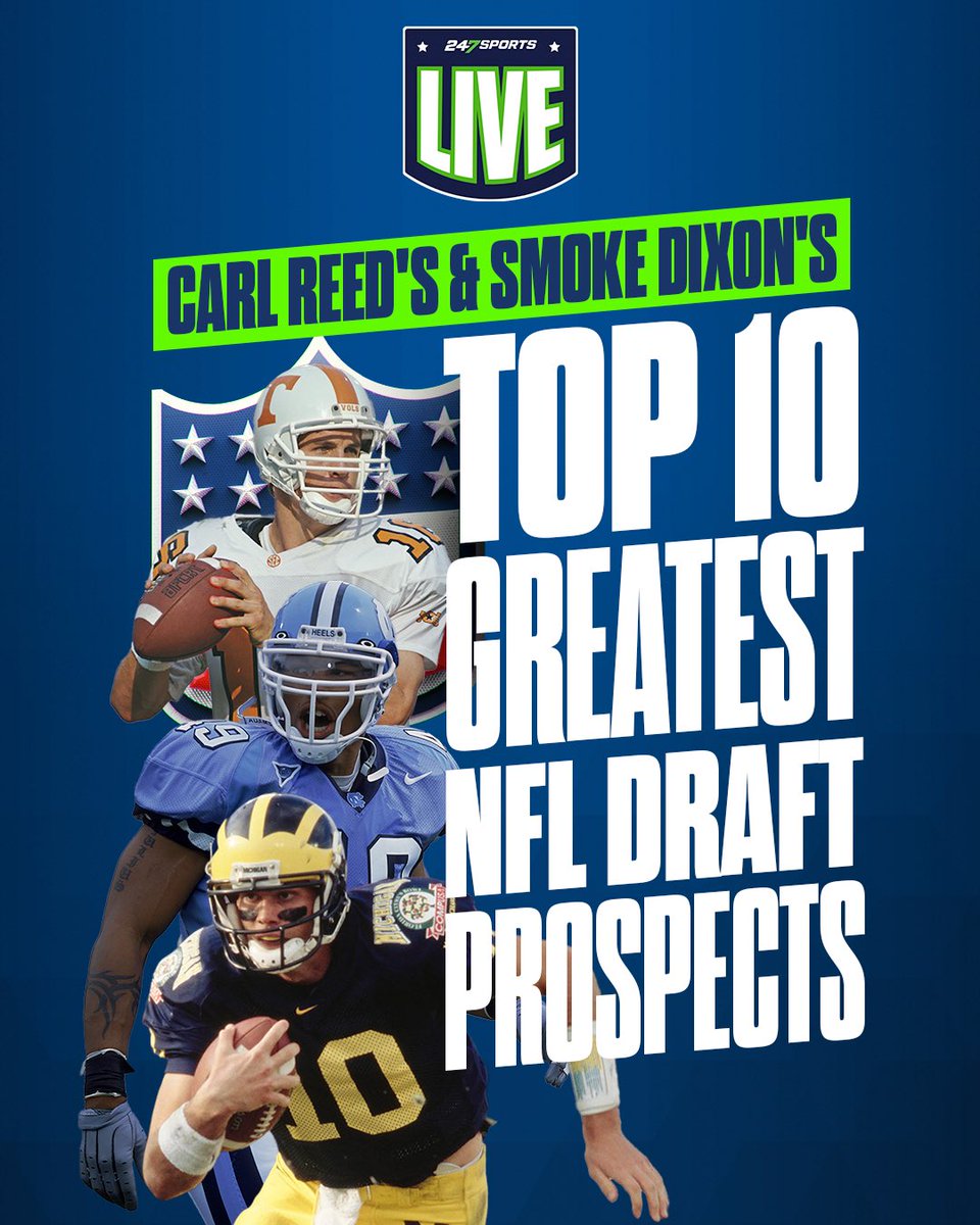 🚨247Sports LIVE🚨 On today’s show (4pm CT): The NFL Draft is right around the corner and our experts rank the greatest NFL Draft prospect of all-time coming out of college football. 🏈 WATCH: youtu.be/tNka-ofyPK0