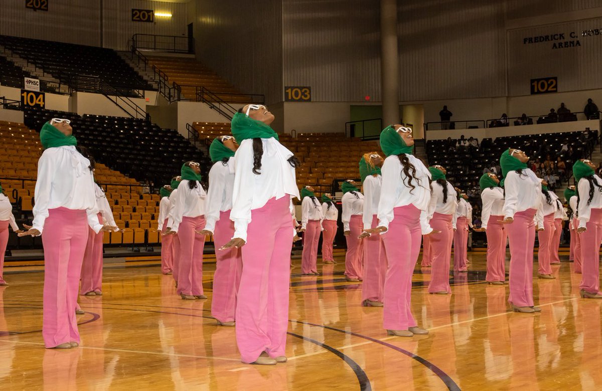 The Alpha Theta Chapter of Alpha Kappa Alpha Sorority, Inc. would like to formally introduce Spring 2024: 49 S.S. 🩷💚 
•
•
•
#AlphaThetaNothingGreater
#ServiceToAllMankind
#AlphaKappaAlpha