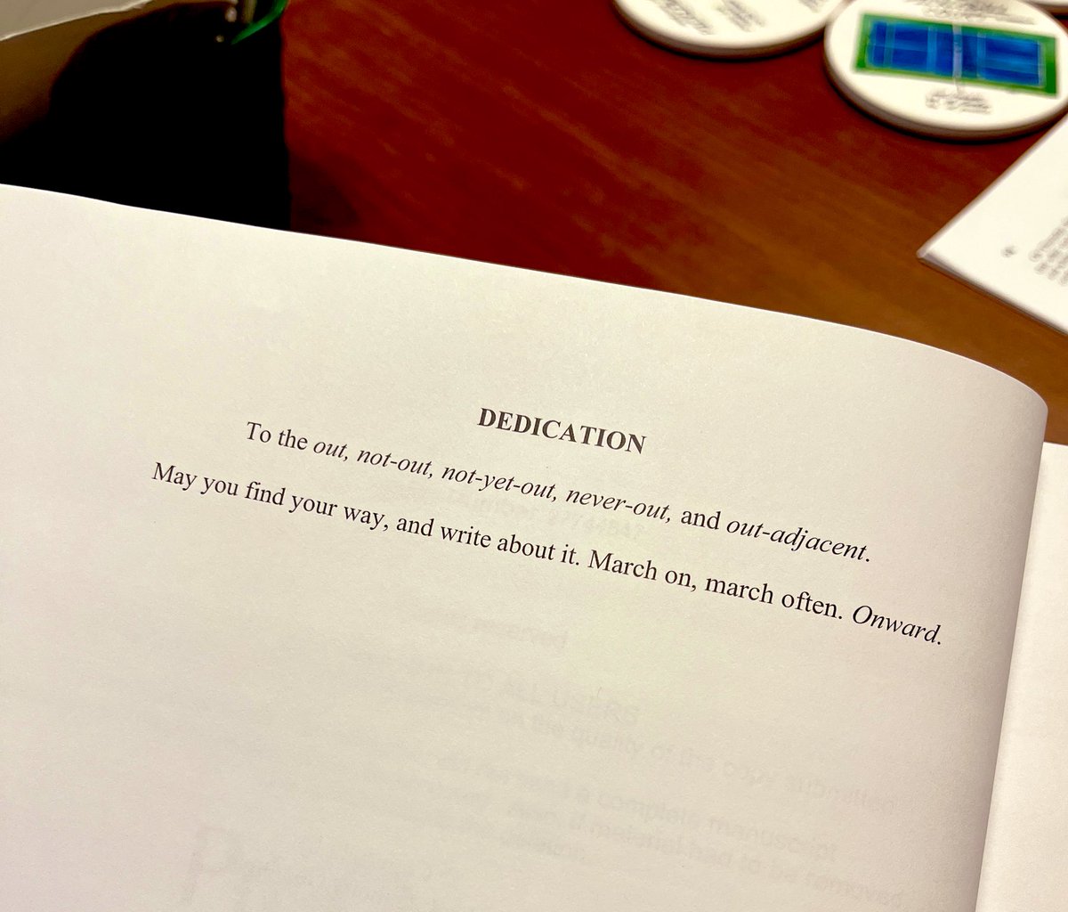 Today a student asked me the difference between the Dedication and Acknowledgements in a dissertation. So, I took mine off the shelf to show her and talk about. It made me so emotional for some reason. Still so proud of this work, and all it took to get this finished.
