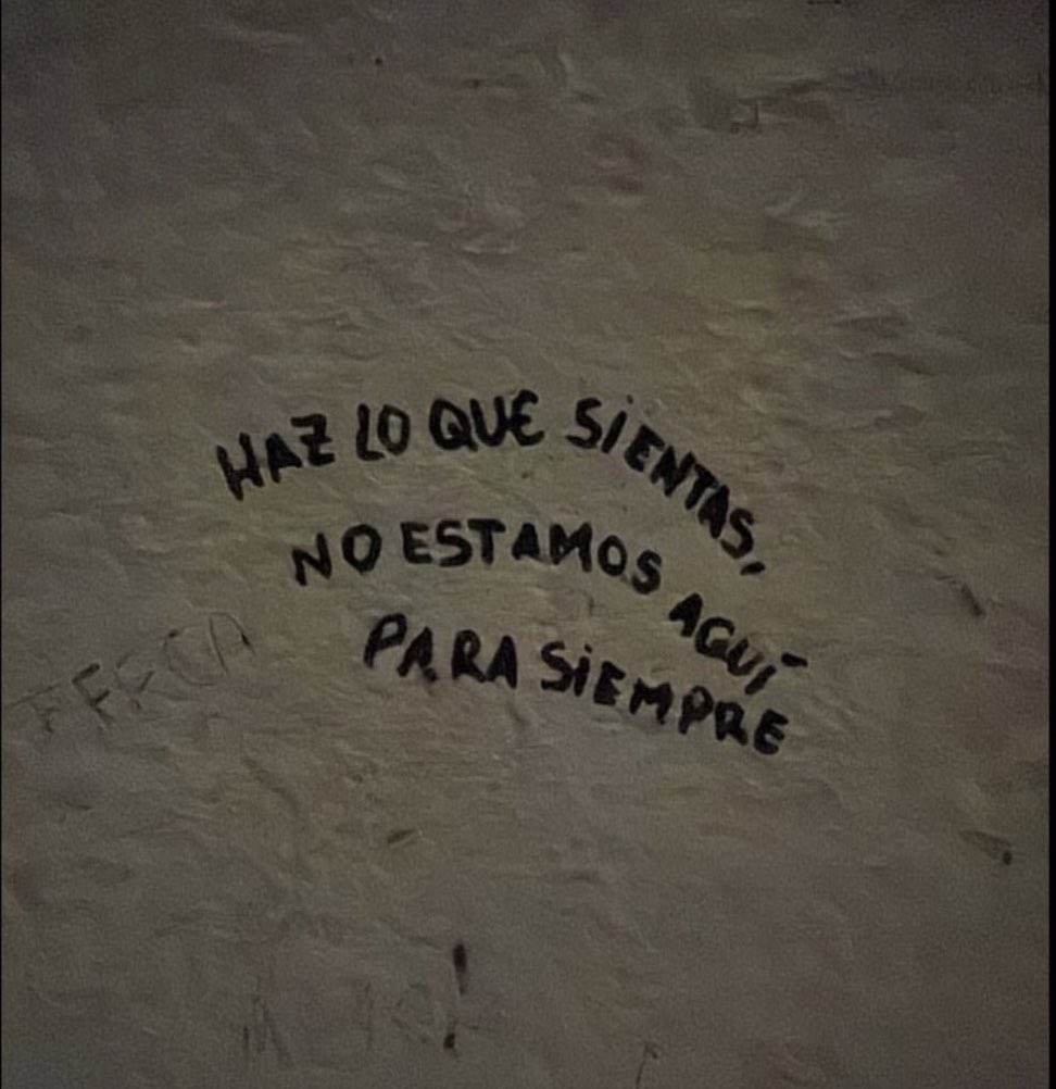 no estamos aquí para siempre