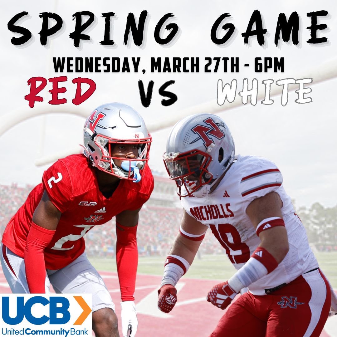 Coming Soon 👀 🔴⚪️ Red vs White Spring Game 🗓️ Wednesday, March 27 ⌚️ 6 pm