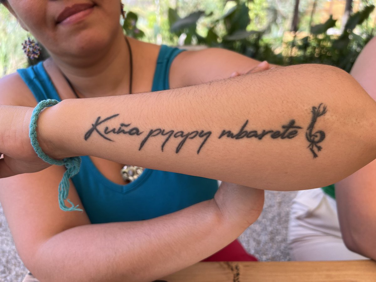 Kuña pyapy mbarete - en guaraní dice, mujer fuerte, mujer valiente, mujer poderosa ✊🏼🚺🇵🇾 in Guaraní, it means powerful woman without limits. #IGLI2024