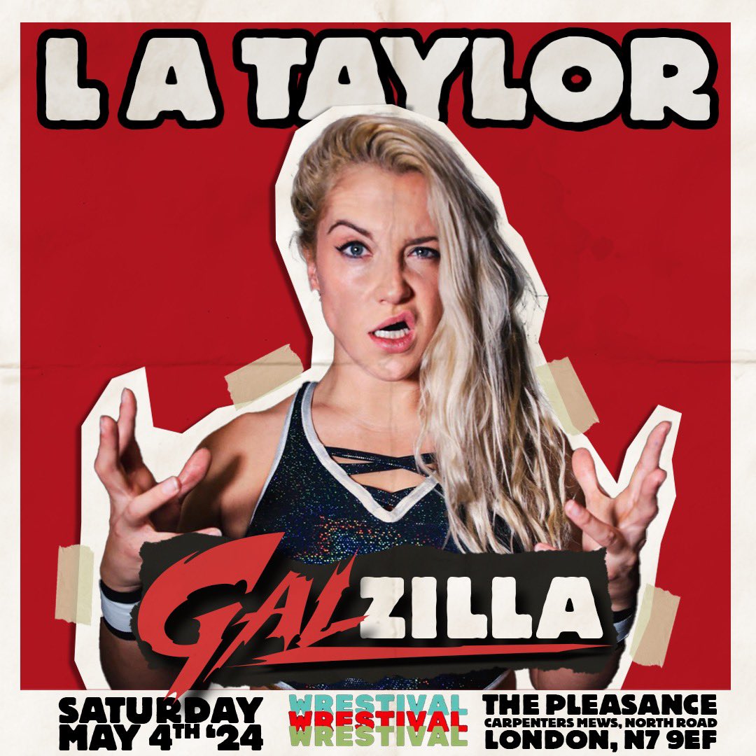 Talent announcement! @L_A_Taylor_ joins Galzilla on Saturday 4th May! Ticket link in bio!