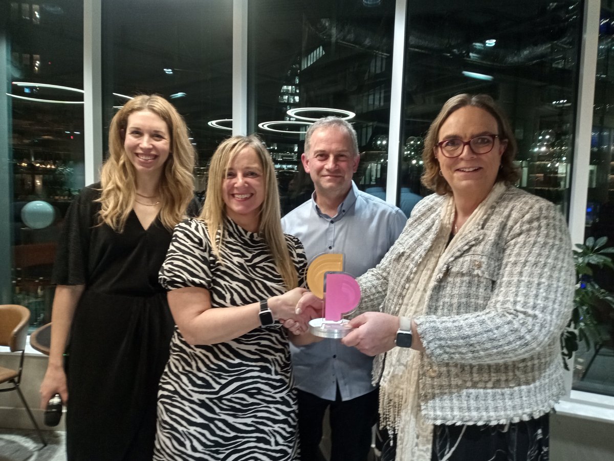 Delighted to win the Inclusion Award at the Culture Pioneer Awards 2023 in London tonight, giving national recognition to our on-going work in Equality, Diversity and Inclusion. Our CEO Pete Weir and Trust Advocate Michelle Gabriel collecting our award: