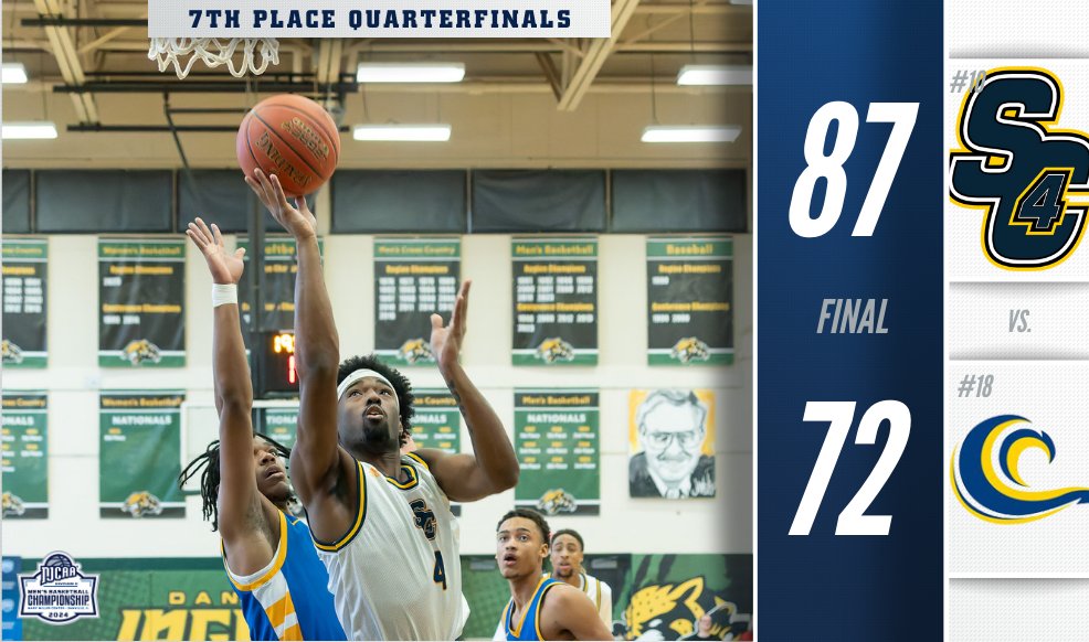 The Skippers are moving onto the 7th Place Semifinals!

St. Clair wins the 7th Place Quarterfinals matchup at the 2024 #NJCAABasketball DII Men's Championship in Danville, IL.

njcaa.org/championships/…