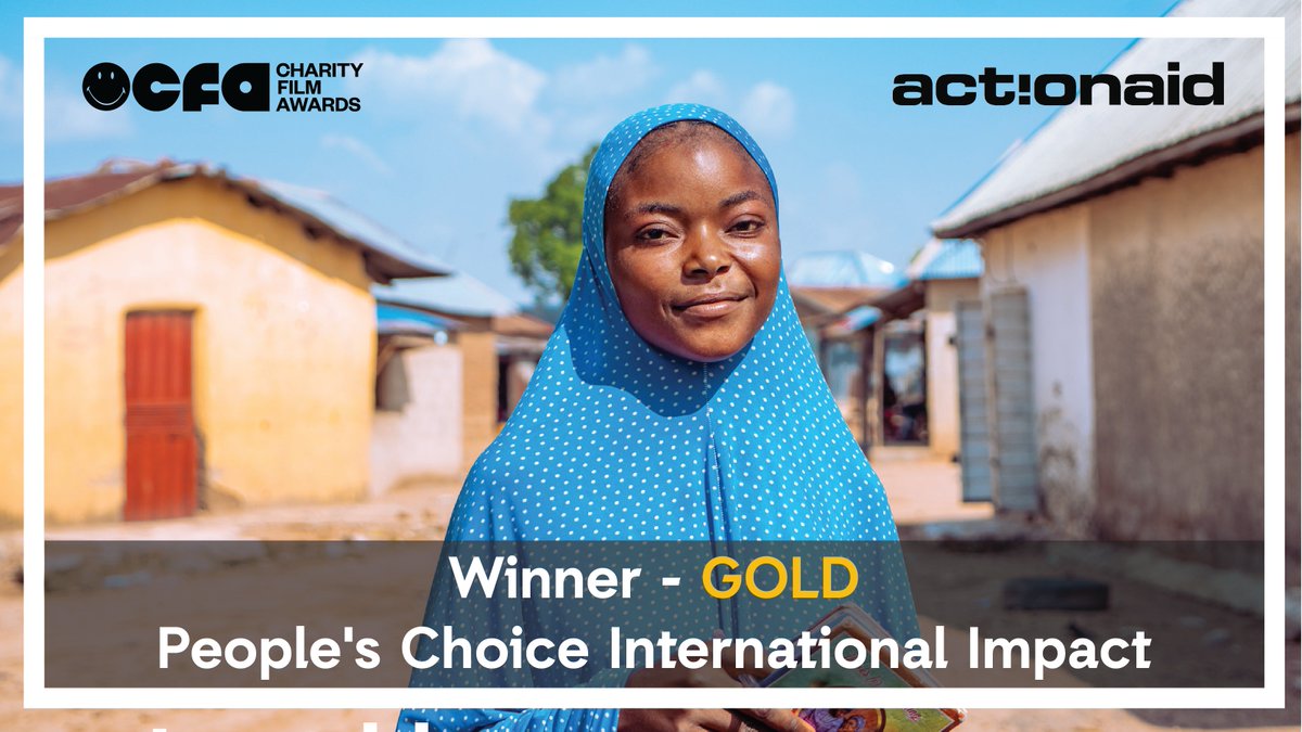 ActionAidUSA's tweet photo. A massive THANK YOU to everyone who voted for us! Your support helped us win the top prize in the #PeoplesChoice International Impact category at the 2024 @SmileyCFA's #CharityFilmAwards!

Watch our film &amp; let's continue making a difference together 👉 https://t.co/1OBf6EGnom 🙌 https://t.co/1ci48YUMCS